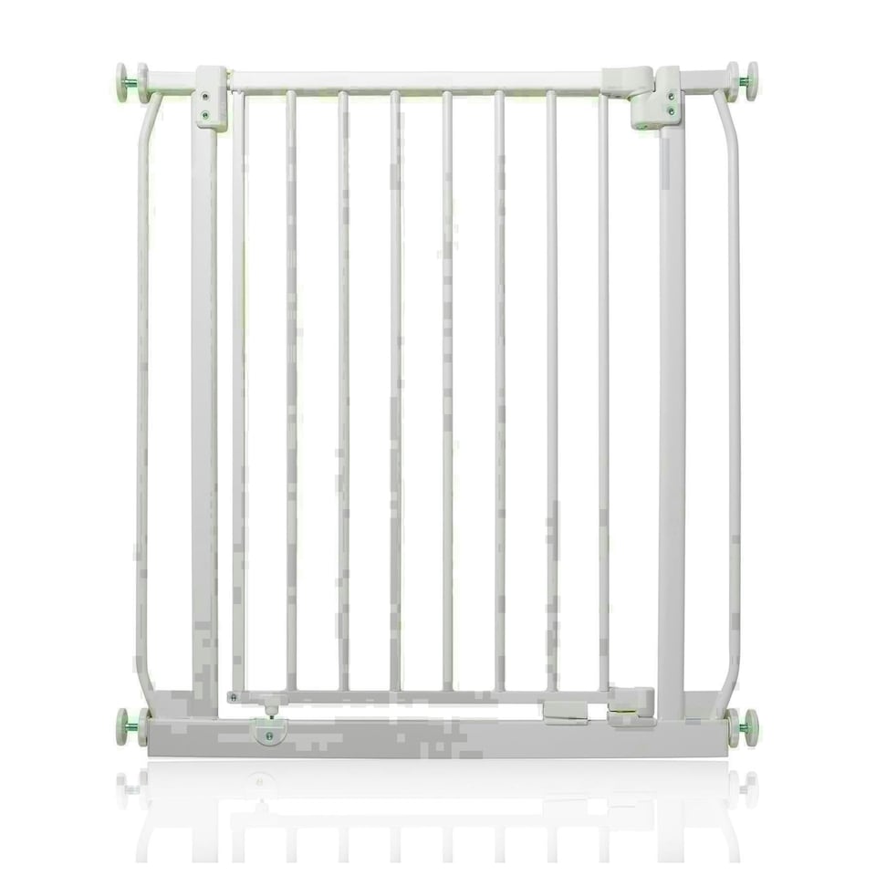 image 1 of Safetots Elite Pressure Safety Gate, 71cm - 80cm, Matt White, Pressure Fit Stair Gate