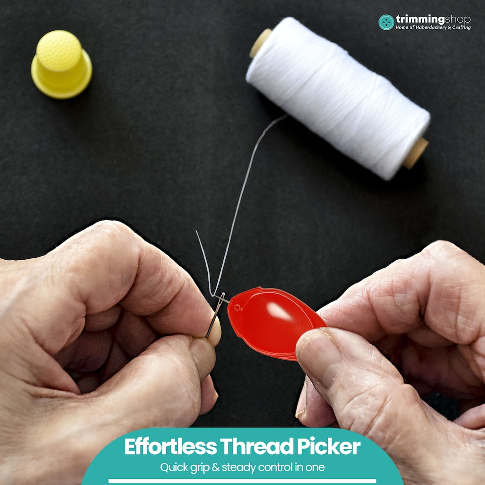image 1 of Needle Threader With Plastic Handle Multicolour - 10pcs