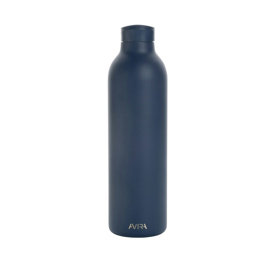 image 1 of Avira Avior Recycled Stainless Steel 1L Water Bottle - Navy - One Size Blue | One Size
