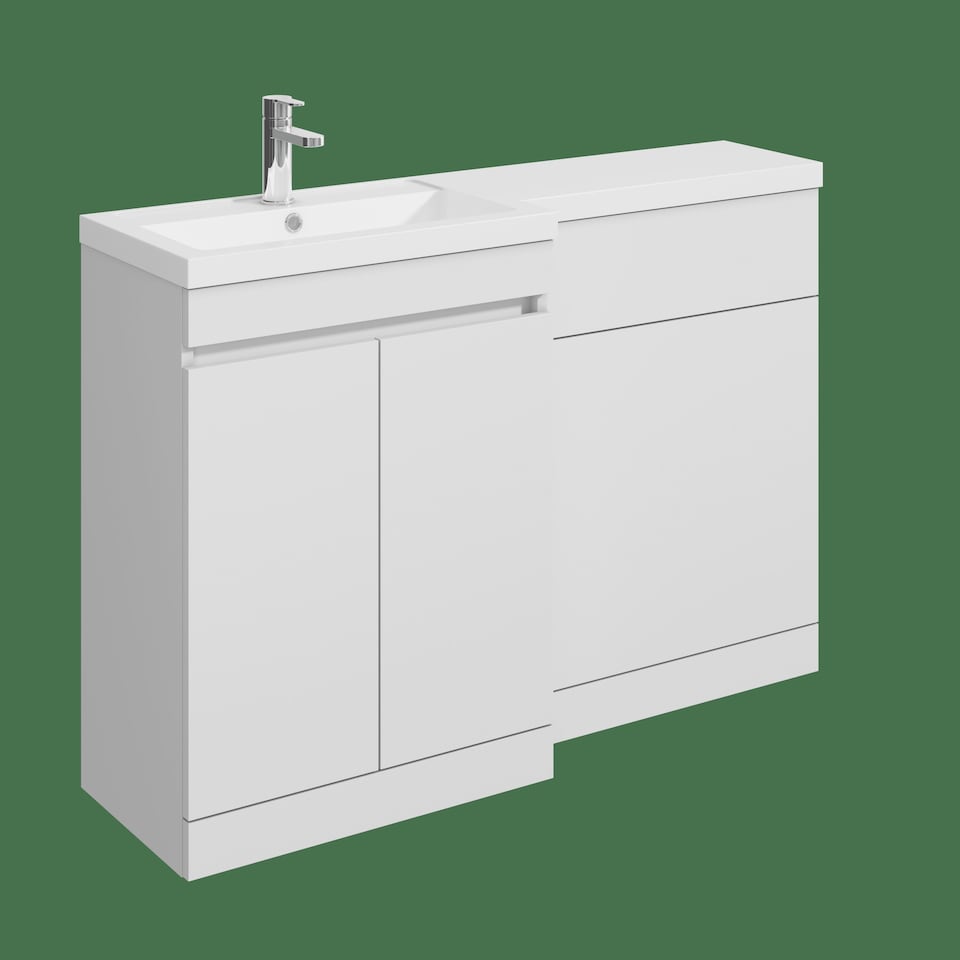 image 1 of Balterley Floor Standing Compact Unit with Left Hand Polymarble Basin