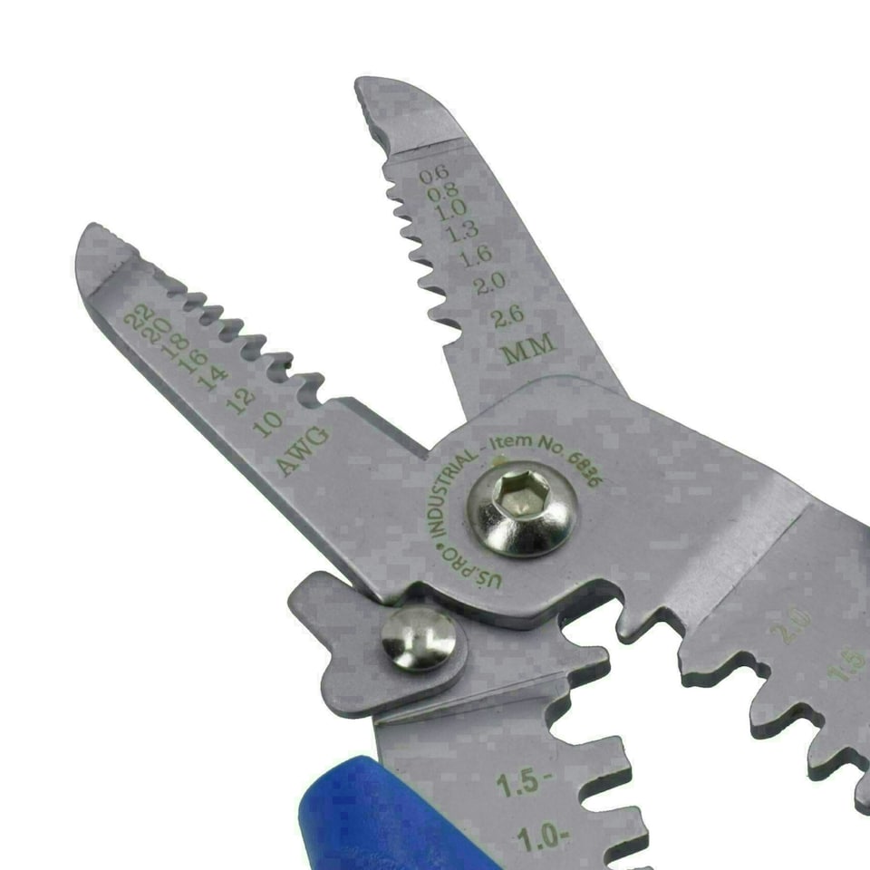 image 1 of 7" Multifunctional Electrical Wire Strippers Cutters Crimpers Stainless Steel Jaw