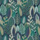image 4 of Sublime Arty Leaves Blue Wallpaper Blue | Blue