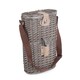 image 3 of Wicker 2 Bottle Willow Insulated Bottle Carrier