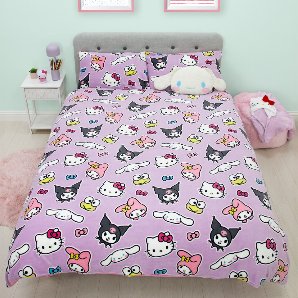 image 1 of Hello Kitty Chill Double Fleece Duvet Cover