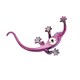 image 2 of Purple Speckled Gecko Lizard Resin Wall Shed Sculpture Decor Statue Small