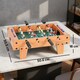 image 3 of SPORTNOW 20 in Table-top Football Table with Stainless Steel Rods, Compact Foosball Table for Kids and Adults, All-Inclusive Foosball Game Set for Indoor, Nature Wood Finish