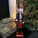 image 2 of 60cm Traditional Wooden Christmas Nutcracker Soldier Decoration with Blue Body