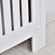 image 8 of HOMCOM Slatted Radiator Cover Painted Cabinet MDF Lined Grill in White (152L x 19W x 81H cm)
