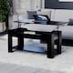 image 6 of Vida Designs Lift Up Coffee Table With Storage Compartment & Shelf, Black