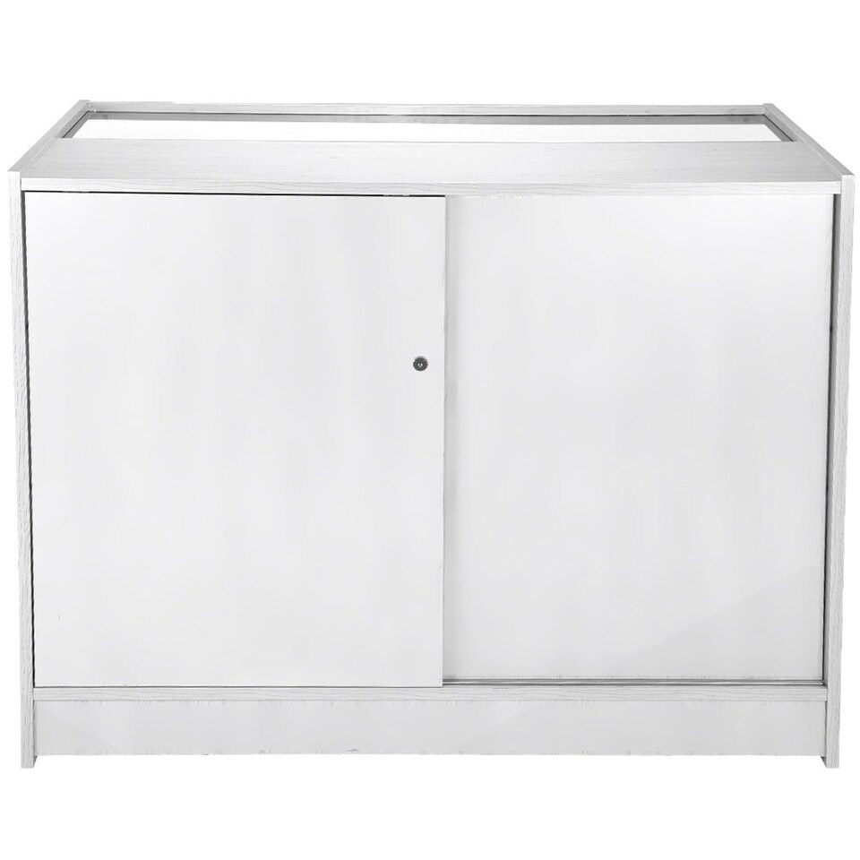 image 1 of Capricorn Brilliant White Shop Counter & Retail Display Set White