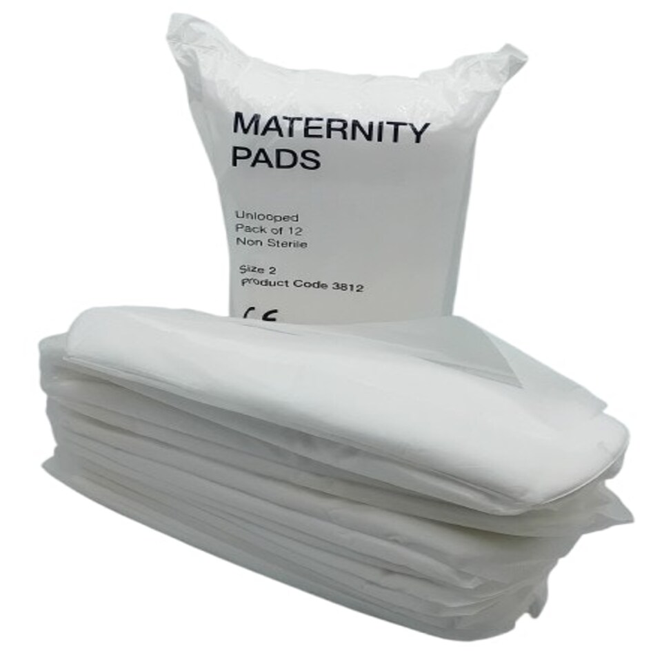 image 1 of Maternity Pads Size 2 Unlooped Non-Sterile – Pack of 12