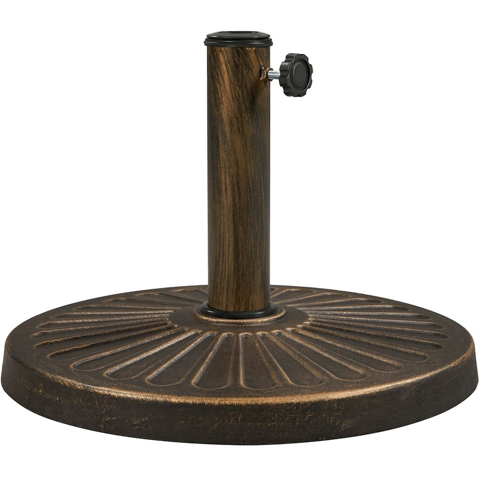image 1 of Yaheetech Outdoor Heavy Duty Umbrella Base Stand Bronze