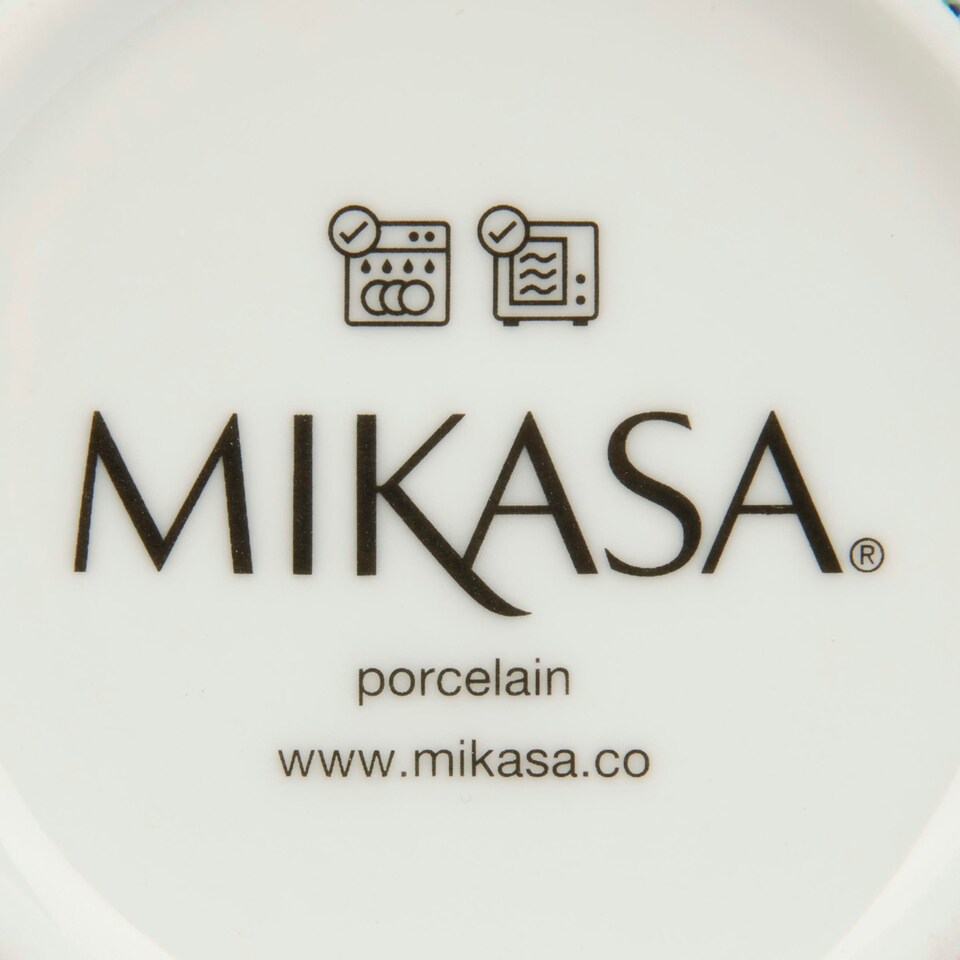 image 1 of Mikasa Clovelly Porcelain 330ml Nautical Conical Mug Blue