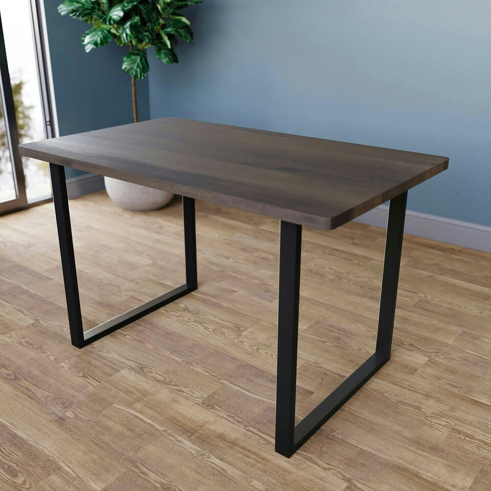 image 1 of Vida Designs 4 Seater Dining Table With U Shape Legs, Walnut