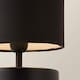 image 5 of ValueLights Francis Pair Black Touch Table Lamps Black Shades and Bulbs