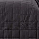 image 3 of Homescapes Cotton Quilted Reversible Bedspread Black and Grey - 230 x 250 cm | Black