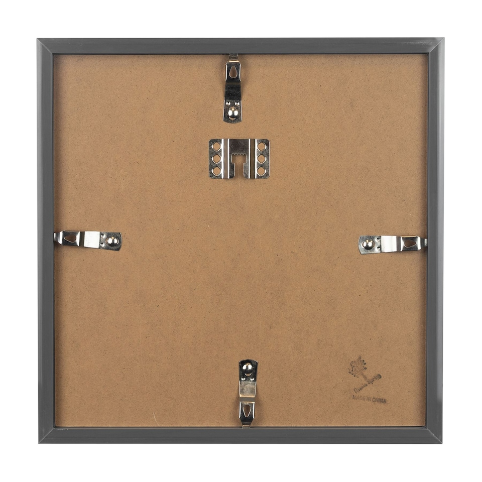 image 1 of Nicola Spring 10 x 10" Photo Frame - Grey - 3D Photo Frame Picture Frame Box Portrait Display Case (53 x 53cm)