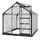 image 1 of Outsunny 6x8ft Walk-In Polycarbonate Greenhouse Plant Grow Galvanized Aluminium