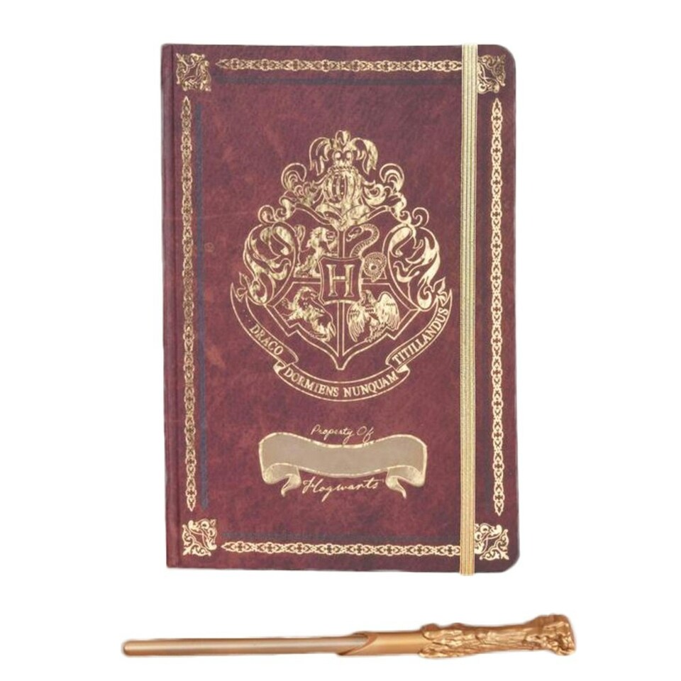 Harry Potter Wand A5 Notepad And Pen Set - Red - One Size