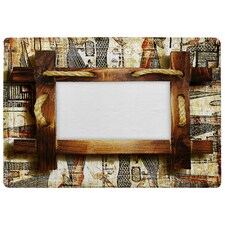 Rustic Egyptian Wooden Frame (Rug) Brown | Large: 140x200cm