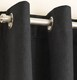 image 3 of Enhanced Living Vogue Black 90 x 90 inch (229x229cm) Eyelet Thermal Noise reducing Dim Out Curtains (PAIR)