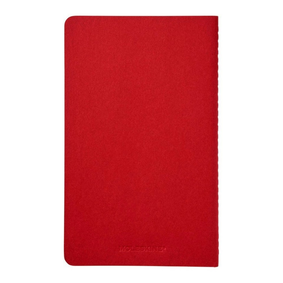 image 1 of Moleskine Cahier Large Plain Journal - Cranberry Red - One Size
