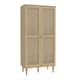image 1 of Calasetta 2 Door Display Cabinet in Rattan