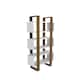 image 5 of Decorotika Reina Bookcase 3-tier H 150 cm x W 90 cm x D 33 cm | Multi | White and Walnut | 1