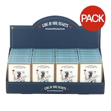 Something Different King Of Our Hearts Playing Card Deck Set (Pack of 24) - Multicoloured - One Size