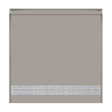 115cm Natural Straight Diamante Edge Border Roller Blind | Brown | Natural