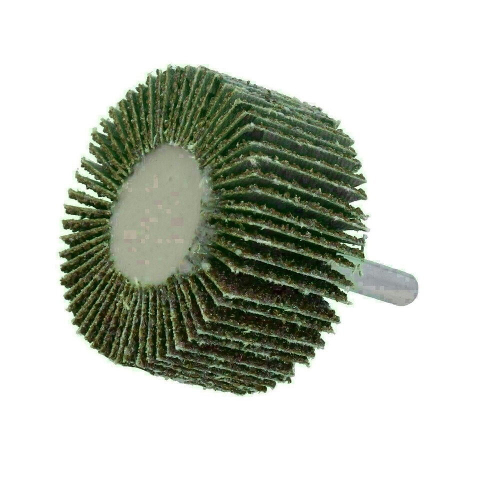 image 1 of 40 Grit 50mm Flap Wheel Disc Abrasive Sanding Pads For Drills 6mm Shank 10pc