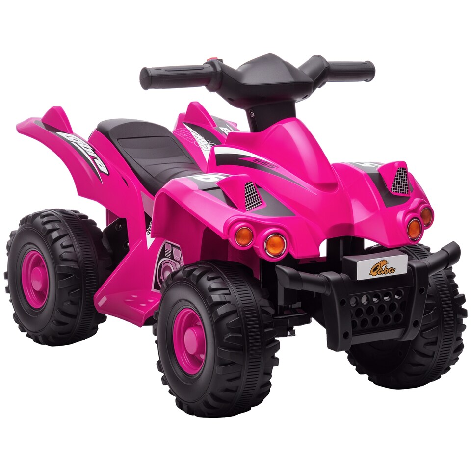 image 1 of AIYAPLAY 6V Kids Electric Quad Bike with Music, Forward Function, Pink