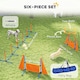 image 3 of PawHut 6-Piece Dog Agility Equipment, Obstacle Training Course Kit, Orange