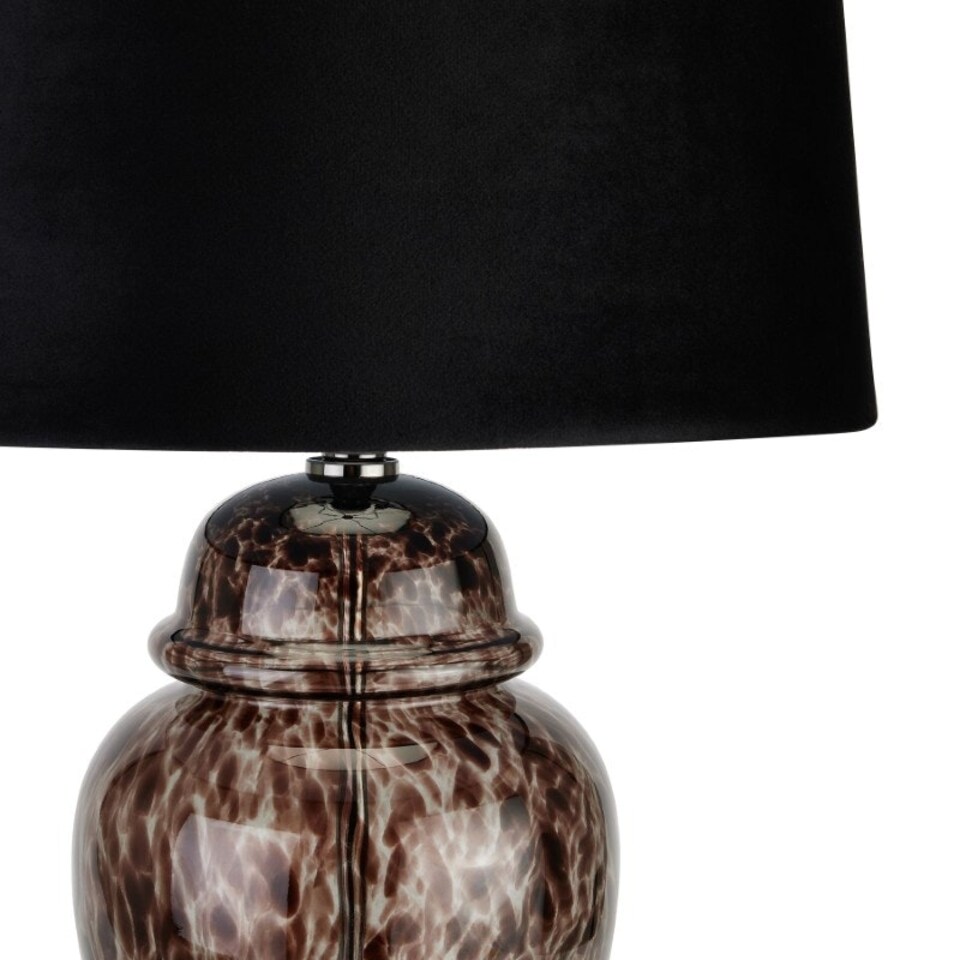 image 1 of Dapple Acanthus Table Lamp - Glass - L44 x W44 x H76 cm - Black Black