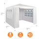 image 2 of MCC Direct 3x3 Event Gazebo White with Sides | White | White