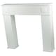 image 6 of Gr8 Home Wooden White Fireplace Surround Mantelpiece Storage Cabinet Shelves Unit Stand