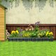 image 2 of Outsunny Metal Raised Garden Bed No Bottom DIY Large Planter Box w/ Gloves