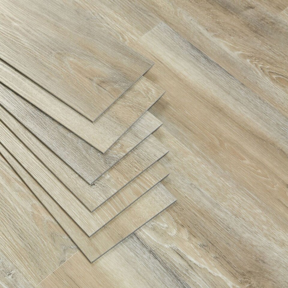 image 1 of Click LVT Flooring SPC 5.0mm NodSl Birchwood Plank Wood Effect For Home & Contract Commercial Use | Brown | Beige | Planks per Pack:  10  | Coverage per Pack: 2.23m² | 1