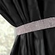image 2 of Intimates Diamante Strip Curtain Tieback Pair Silver | Silver