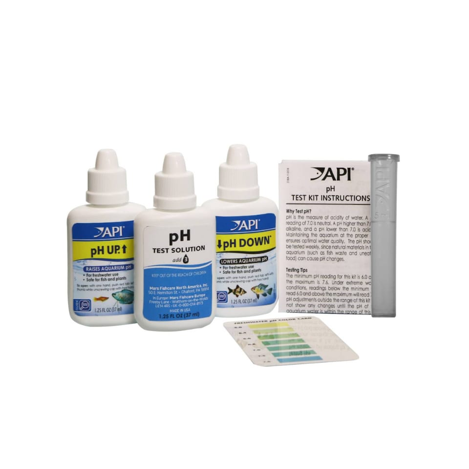 image 1 of API pH Test & Adjuster Kit Tests & Balances Aquarium pH Levels Quickly Water Treatment & Test Kit