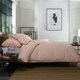 image 2 of 100% Washed Cotton Duvet Cover Set – Soft, Breathable & Textured with Tie Fastening Pink | Pink | King