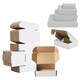 image 2 of 100 x 15 x 12 x 2.5" (381x304x63mm) Brown Single Wall Easy To Assemble Postal Shipping Die Cut Boxes White