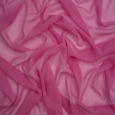 Minerva Core Range Pink Light Sheer Chiffon Fabric for Dressmaking, 110cm / 43" Wide - per metre