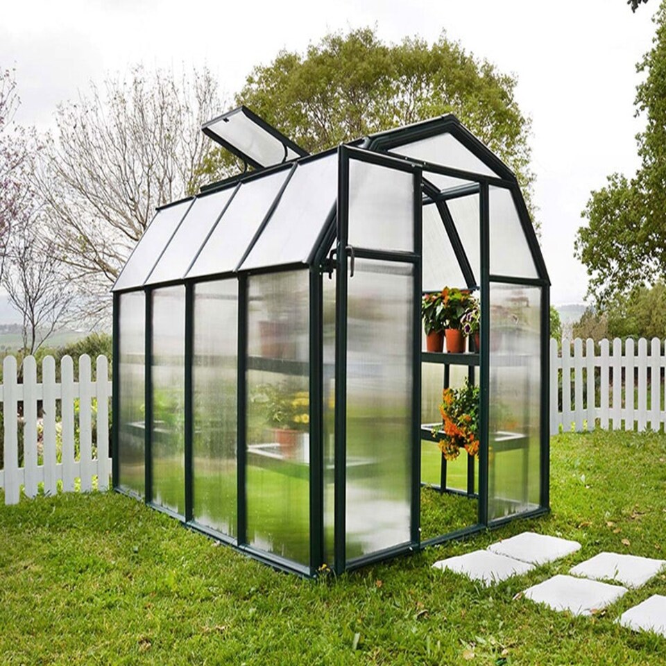 image 1 of Greenhouse Ecogrow 6 x 8 - Polycarbonate - L259 x W204 x H198 cm