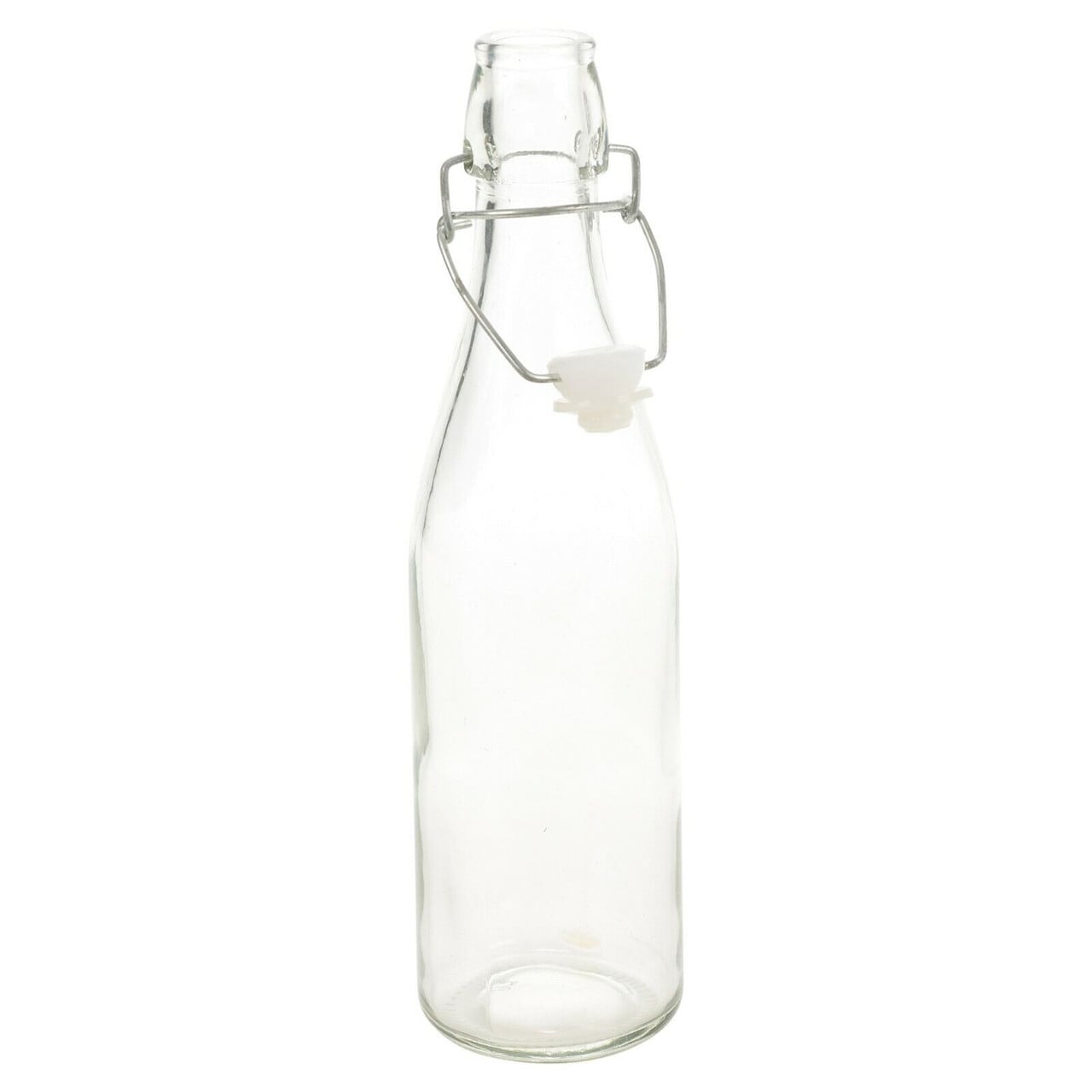 0.5L Reusable Glass Swing Top Lid Bottle Set of 6 Clear 1