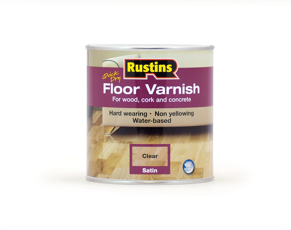 image 1 of Rustins Quick Dry Floor Varnish Satin 1 Litre - AFCS1000