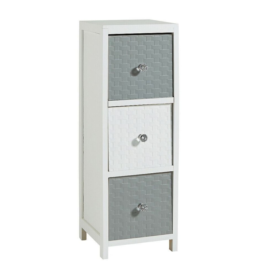 image 1 of Wooden Storage Unit Chest Of Drawer Bedroom Organiser Fully Assembled | White