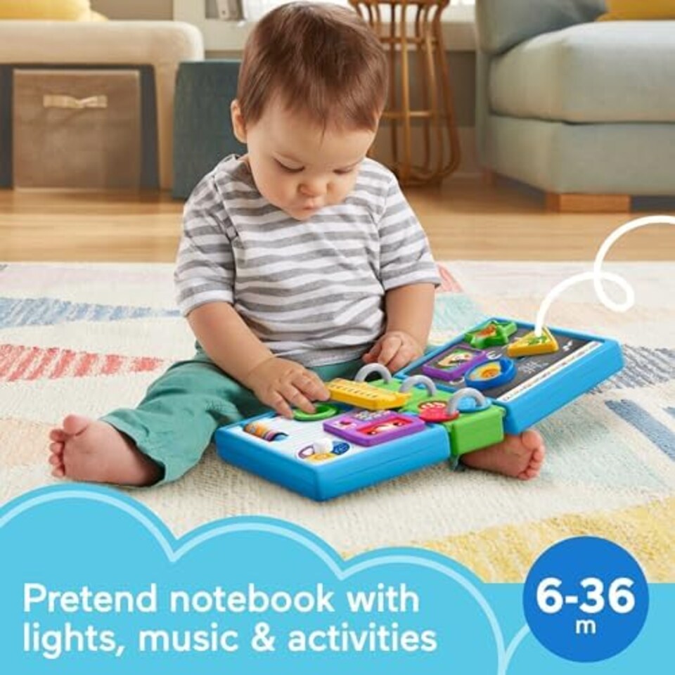 image 1 of Fisher Price Laugh And Learn 123 Schoolbook Electronic Activity Toy