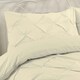 image 2 of Pintuck Pleated Duvet Cover Set - King - Cream
