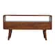 image 9 of Artisan Furniture Solid Wood Curved Chestnut Media Unit